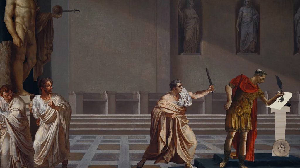 Screenshot of Julius Caesar in Rock of Ages 3